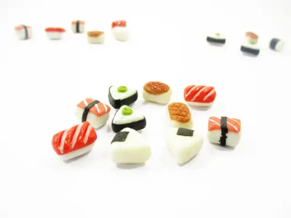 Dollhouse Food Lot 10 Loose Japanese Food Sushi Nigiri Miniature Food 16205 - Image 2