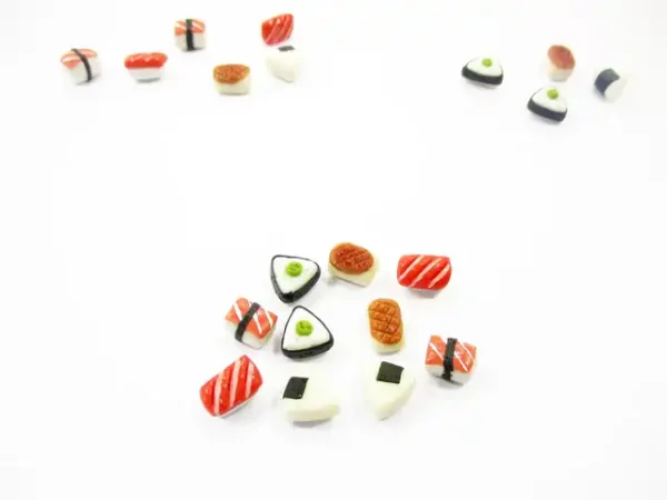 Dollhouse Food Lot 10 Loose Japanese Food Sushi Nigiri Miniature Food 16205 - Image 3