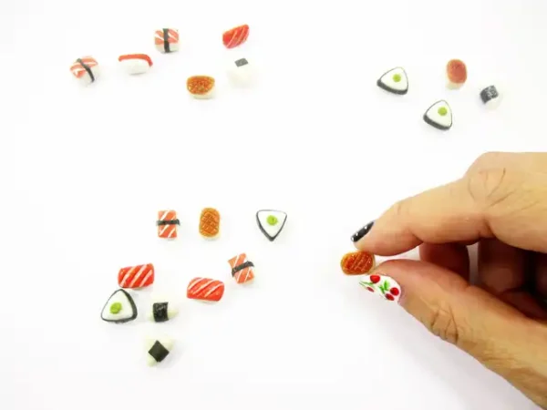 Dollhouse Food Lot 10 Loose Japanese Food Sushi Nigiri Miniature Food 16205 - Image 4