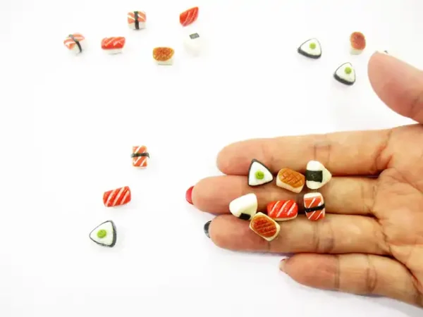 Dollhouse Food Lot 10 Loose Japanese Food Sushi Nigiri Miniature Food 16205 - Image 7