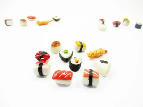 Dollhouse Food Lot 10 Mixed Loose Japanese Food Sushi Nigiri Miniature 16206 - Image 2