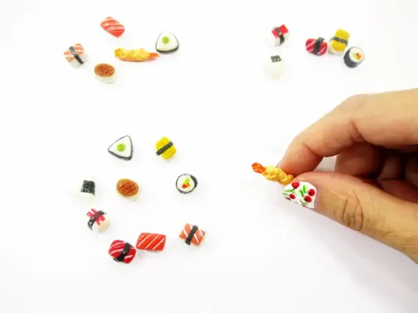 Dollhouse Food Lot 10 Mixed Loose Japanese Food Sushi Nigiri Miniature 16206 - Image 3