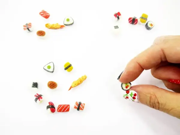 Dollhouse Food Lot 10 Mixed Loose Japanese Food Sushi Nigiri Miniature 16206 - Image 4
