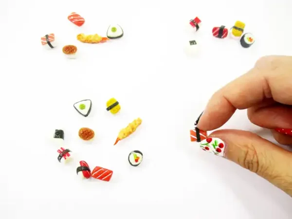 Dollhouse Food Lot 10 Mixed Loose Japanese Food Sushi Nigiri Miniature 16206 - Image 5