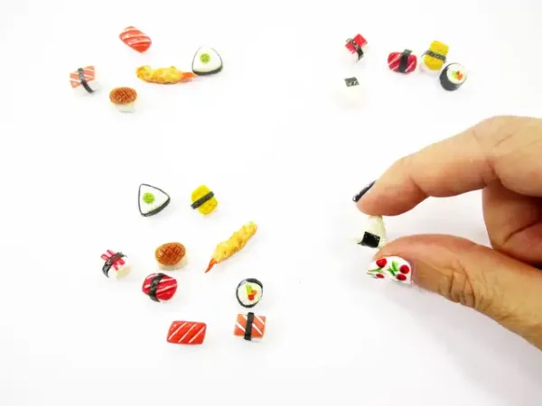 Dollhouse Food Lot 10 Mixed Loose Japanese Food Sushi Nigiri Miniature 16206 - Image 6