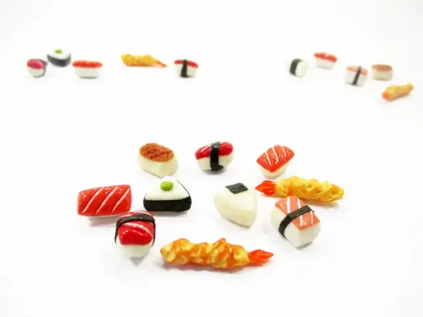 Dollhouse Food Lot 10 Loose Japanese Food Sushi Nigiri Miniature Food 16207 - Image 2
