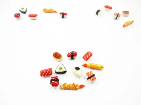 Dollhouse Food Lot 10 Loose Japanese Food Sushi Nigiri Miniature Food 16207 - Image 3
