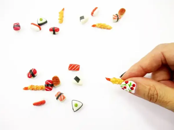 Dollhouse Food Lot 10 Loose Japanese Food Sushi Nigiri Miniature Food 16207 - Image 4