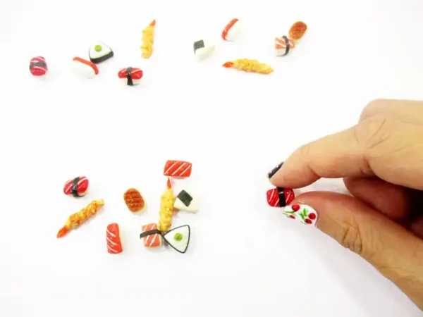 Dollhouse Food Lot 10 Loose Japanese Food Sushi Nigiri Miniature Food 16207 - Image 6