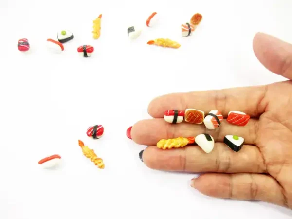 Dollhouse Food Lot 10 Loose Japanese Food Sushi Nigiri Miniature Food 16207 - Image 7