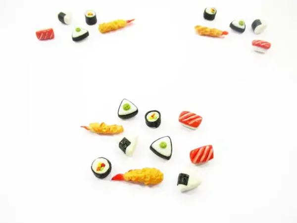 Dollhouse Food Lot 10 Mixed Loose Japanese Food Sushi Nigiri Miniature 16208 - Image 2