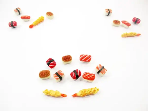 Dollhouse Food Lot 10 Loose Japanese Food Sushi Nigiri Miniature Food 16209 - Image 3