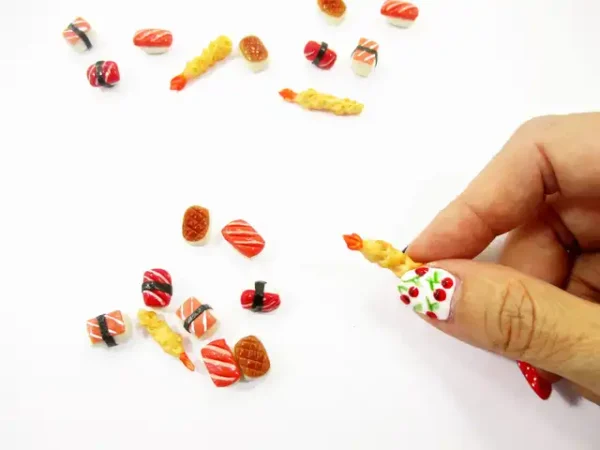 Dollhouse Food Lot 10 Loose Japanese Food Sushi Nigiri Miniature Food 16209 - Image 4