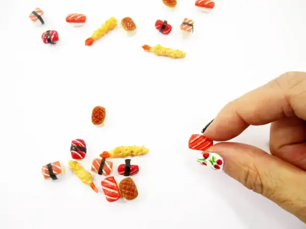 Dollhouse Food Lot 10 Loose Japanese Food Sushi Nigiri Miniature Food 16209 - Image 5