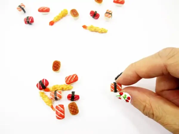Dollhouse Food Lot 10 Loose Japanese Food Sushi Nigiri Miniature Food 16209 - Image 6