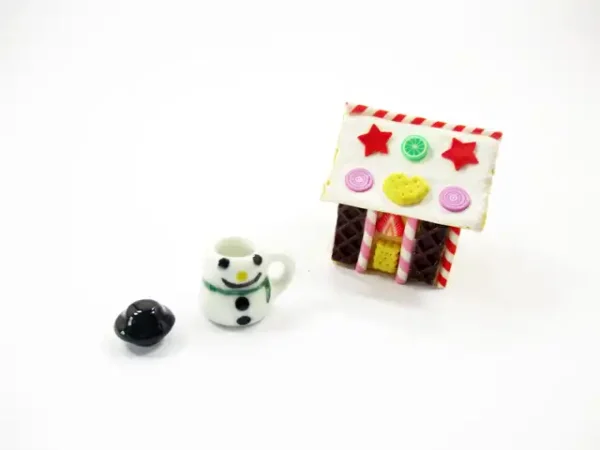 Dollhouse Miniature Food Gingerbread House Snowman Mug Christmas Seasonal 16297 - Image 2