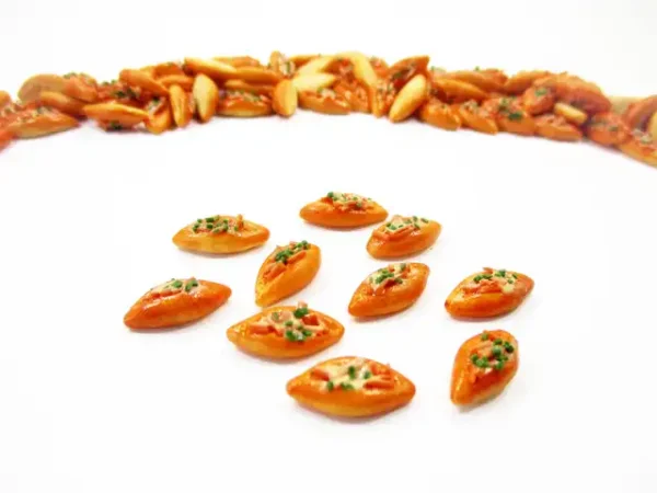 Loose Slice Ham Cheese Bread Bakery Dollhouse Miniature Food Supply - Image 3