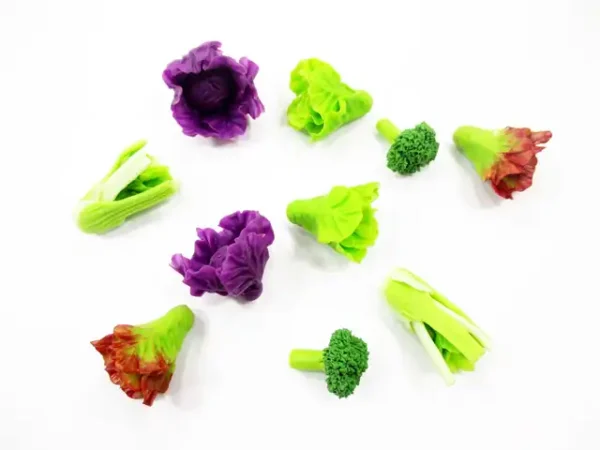 Mixed 10 Loose Red Green Salad Vegetables 1:6 Dollhouse Miniature Food 16651 - Image 3
