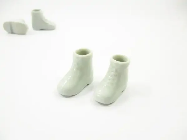 2 White Shoe Ceramic Vase Planter Pot Dollhouse Miniature Ceramic Supply 12803 - Image 2