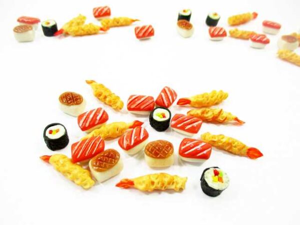 Dollhouse Miniature Food Japanese Mixed Loose Food Lot 20 Dollhouse supply 15230