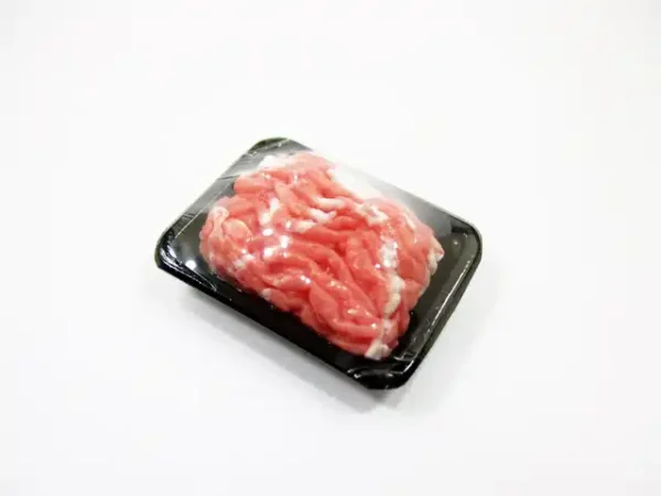Dollhouse Miniature Food Minced Raw Steak Pork Meat Supermarket Food Pack 16718 - Image 3