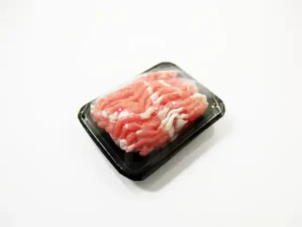 Dollhouse Miniature Food Minced Raw Steak Pork Meat Supermarket Food Pack 16718 - Image 4