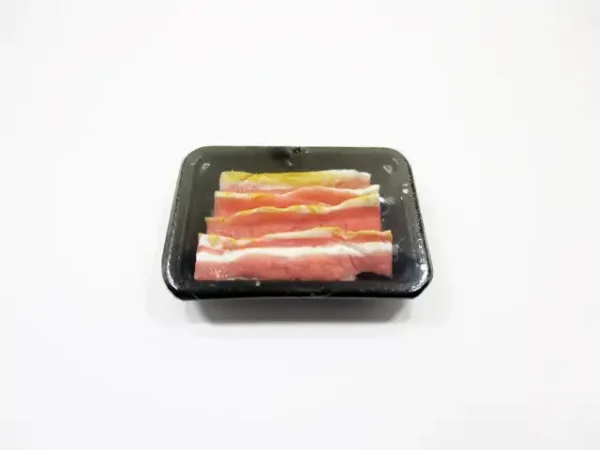 Dollhouse Miniature Food Raw Bacon Meat Supermarket Food Pack Tray 16719 - Image 5