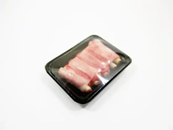 Dollhouse Miniature Food Raw Pork Ribs Meat Supermarket Food Pack Tray 16720 - Image 2