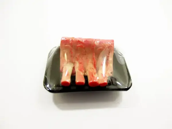 Dollhouse Miniature Food Raw Ribs Pork Meat Supermarket Food Pack Tray 16721 - Image 5
