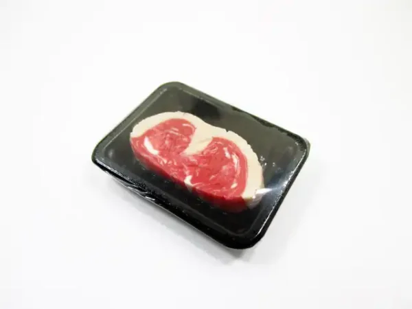 Dollhouse Miniature Food 5 Raw Steak Beef Meat Supermarket Food Pack 16722 - Image 3