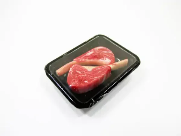 Dollhouse Miniature Food Tomahawk Raw Steak Beef Meat Supermarket Pack 16724 - Image 4