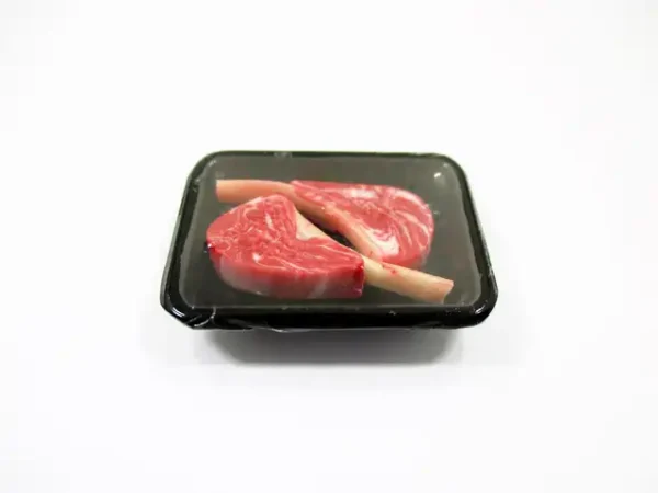 Dollhouse Miniature Food Tomahawk Raw Steak Beef Meat Supermarket Pack 16724 - Image 5