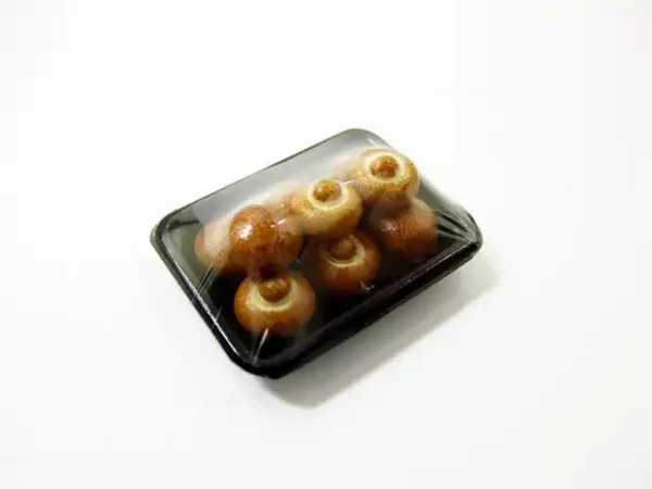 Dollhouse Miniature Food Mini Mushroom Tray Supermarket Food Pack 16729 - Image 4