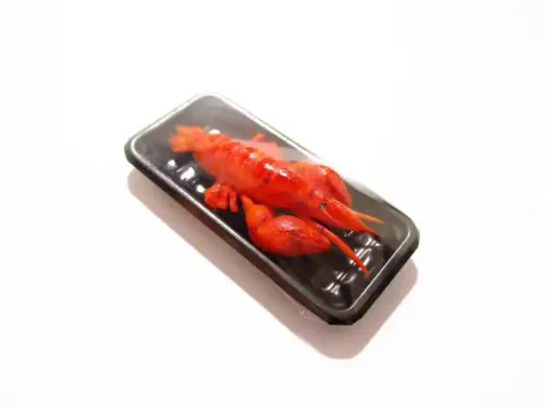 Dollhouse Miniature Food 2 Lobster Raw Tomahawk Meat Tray Supermarket Pack 16733 - Image 5