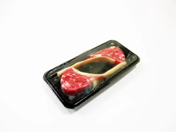 Dollhouse Miniature Food Raw Tomahawk Meat Tray Supermarket Pack 16734 - Image 4