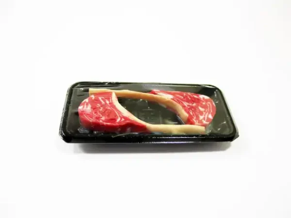 Dollhouse Miniature Food Raw Tomahawk Meat Tray Supermarket Pack 16734 - Image 5