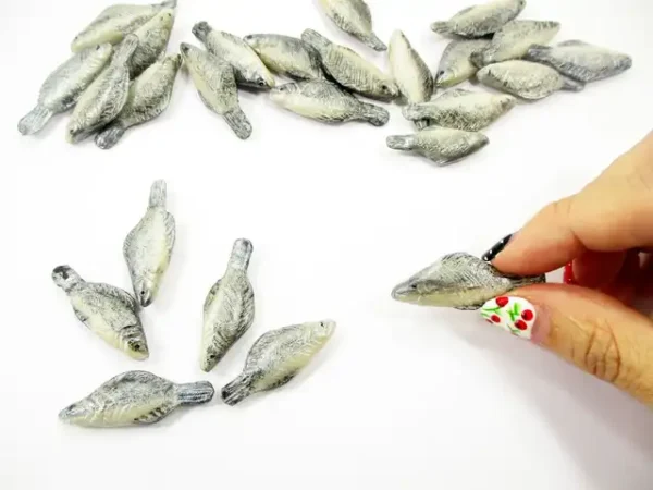 Dollhouse 5 Fresh Sea Bass Fish Miniature 1:12 Seafood Sea Fresh Fish 17053 - Image 4