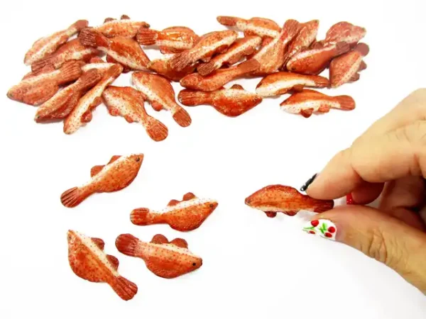 Miniature 5 Coral Trout Fresh Fish Dollhouse 1:12 Fresh Fish Seafood 17055 - Image 4