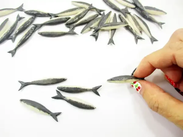 Miniature 5 Mackerel Fresh Fish Dollhouse 1:12 Grocery Store Seafood 17056 - Image 4