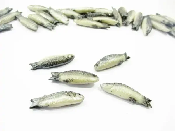 Dollhouse 5 Fresh Mullet Fish Miniature 1:12 Seafood Sea Fresh Fish Store 17057 - Image 2