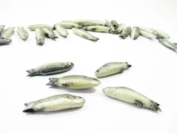 Dollhouse 5 Fresh Mullet Fish Miniature 1:12 Seafood Sea Fresh Fish Store 17057 - Image 3