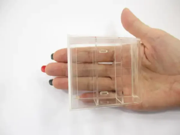 Small Empty Clear Acrylic Table Top Display Shop Dollhouse Miniatures 9971 - Image 3