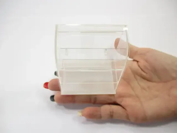 Small Empty Clear Acrylic Table Top Display Shop Dollhouse Miniatures 9971 - Image 8