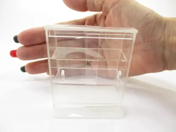 Small Empty Clear Acrylic Table Top Display Shop Dollhouse Miniatures 9971 - Image 9
