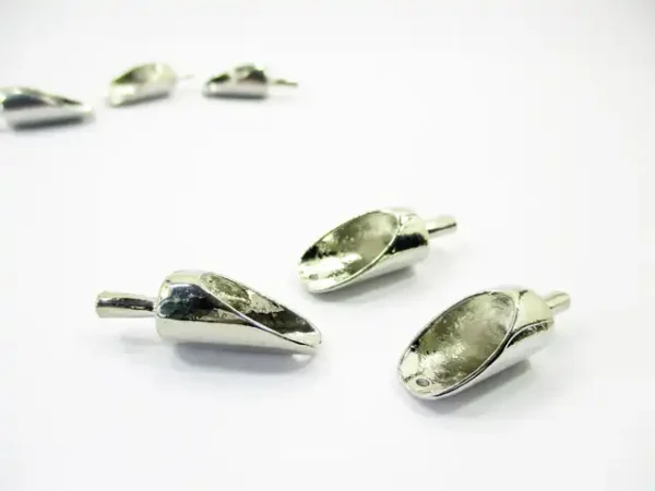 Dollhouse Miniature Accessories Tool Shovel 3 Metal Silver Ice Scoop 10925 - Image 2