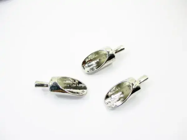 Dollhouse Miniature Accessories Tool Shovel 3 Metal Silver Ice Scoop 10925 - Image 4