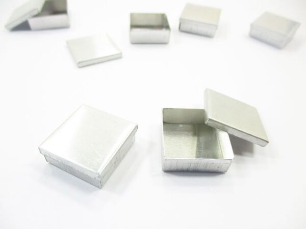 Set of Boxes of Cookie/Candy Tins Square Dollhouse Miniature Supply