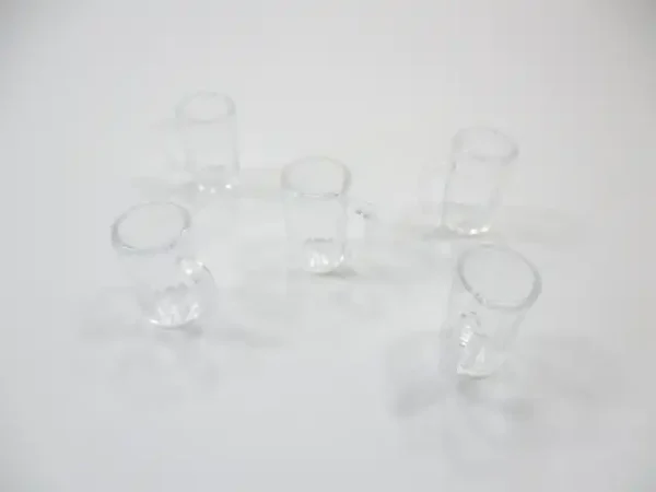 Dollhouse Miniatures 5 Beer Cup Acrylic Beverage Supply Accessories Mug 12453 - Image 2