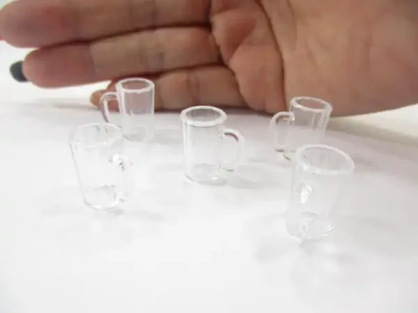 Dollhouse Miniatures 5 Beer Cup Acrylic Beverage Supply Accessories Mug 12453 - Image 4