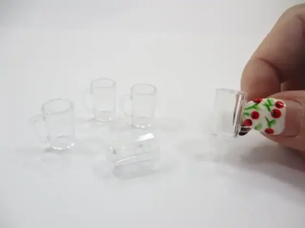 Dollhouse Miniatures 5 Beer Cup Acrylic Beverage Supply Accessories Mug 12453 - Image 6
